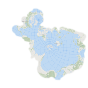 Cómo crear un mapa con la proyección de los océanos: Spilhaus
