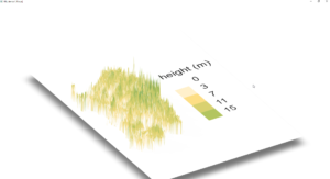 Cómo crear una visualización de la altura del dosel de los bosques de la isla de Cerdeña en R